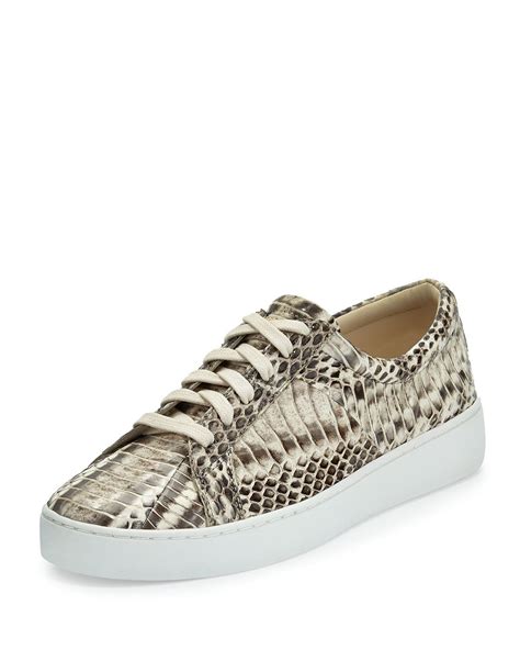 michael kors snakeskin sneakers|metallic snake leather.